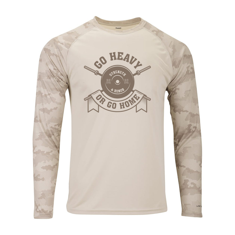 GO HEAVY GYM /// MENS LONGSLEEVE DRIFIT