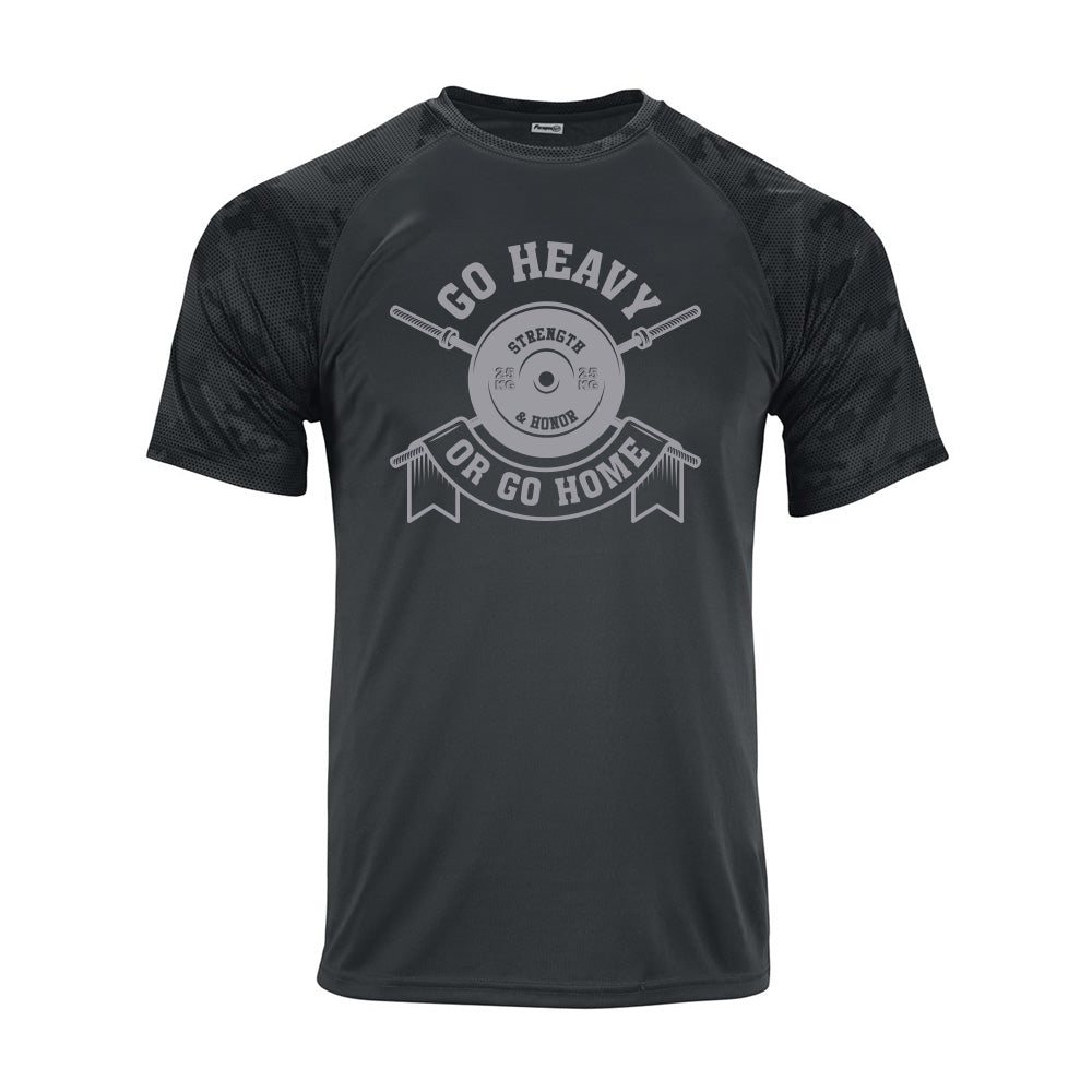 GO HEAVY GYM /// MENS SHORTSLEEVE DRIFIT