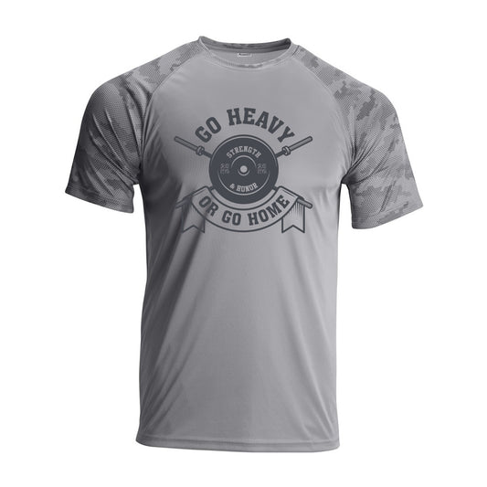 GO HEAVY GYM /// MENS SHORTSLEEVE DRIFIT